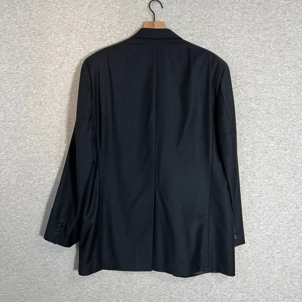 Vintage 90's Chaps Ralph Lauren Blazer Mens 43L Navy Wool Cashmere Blend Classic